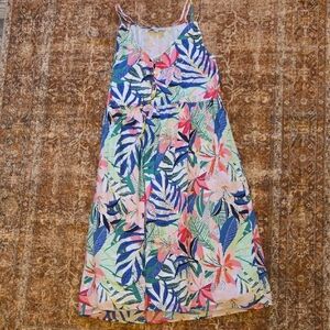 LOFT Floral Leaf Dress
